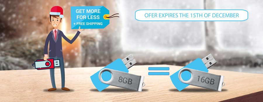 8GB = 16GB USB sticks